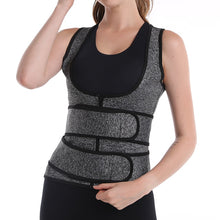 Load image into Gallery viewer, New Women Body Shaper Sauna Vest Waist Trainer Double Belt