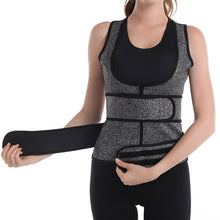 Load image into Gallery viewer, New Women Body Shaper Sauna Vest Waist Trainer Double Belt