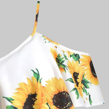 Load image into Gallery viewer, Camisetas Verano Mujer Plus Size Women Sunflower Printed Camis Short - Sophornlilly