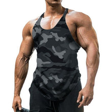 Load image into Gallery viewer, Camouflage Summer Fitness Tank Top Men Bodybuilding New Gyms Clothing