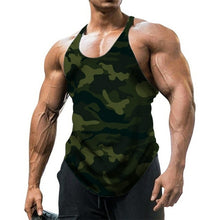 Load image into Gallery viewer, Camouflage Summer Fitness Tank Top Men Bodybuilding New Gyms Clothing