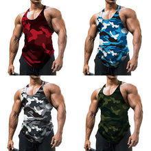Load image into Gallery viewer, Camouflage Summer Fitness Tank Top Men Bodybuilding New Gyms Clothing