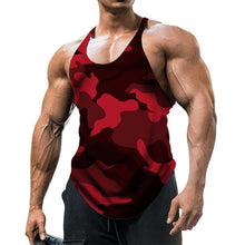 Load image into Gallery viewer, Camouflage Summer Fitness Tank Top Men Bodybuilding New Gyms Clothing