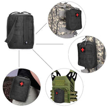 Load image into Gallery viewer, Camping Survival First Aid Kit Bag Military Tactical Medical Waist