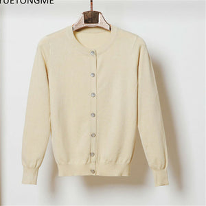 Cardigan Casual Long Sleeve Button