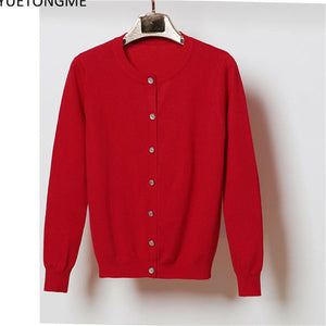 Cardigan Casual Long Sleeve Button