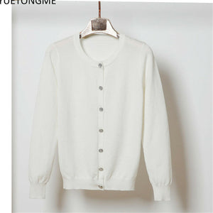 Cardigan Casual Long Sleeve Button