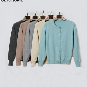 Cardigan Casual Long Sleeve Button