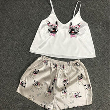 Load image into Gallery viewer, Cartoon Animal Print Mooie Nachtkleding Thuis Pak Zomer V hals Sexy