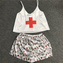 Load image into Gallery viewer, Cartoon Animal Print Mooie Nachtkleding Thuis Pak Zomer V hals Sexy