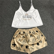 Load image into Gallery viewer, Cartoon Animal Print Mooie Nachtkleding Thuis Pak Zomer V hals Sexy