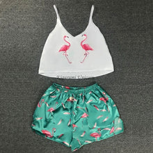 Load image into Gallery viewer, Cartoon Animal Print Mooie Nachtkleding Thuis Pak Zomer V hals Sexy