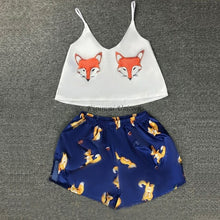 Load image into Gallery viewer, Cartoon Animal Print Mooie Nachtkleding Thuis Pak Zomer V hals Sexy