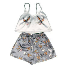 Load image into Gallery viewer, Cartoon Animal Print Mooie Nachtkleding Thuis Pak Zomer V hals Sexy