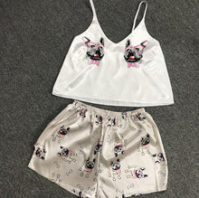 Load image into Gallery viewer, Cartoon Animal Print Mooie Nachtkleding Thuis Pak Zomer V hals Sexy