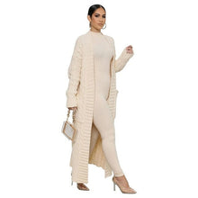 Load image into Gallery viewer, Casual Knit Long Sweater Cardigan