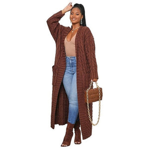 Casual Knit Long Sweater Cardigan