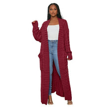 Load image into Gallery viewer, Casual Knit Long Sweater Cardigan