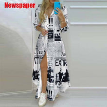 Load image into Gallery viewer, Casual Printed Long Shirt New Fashion Loose Dress