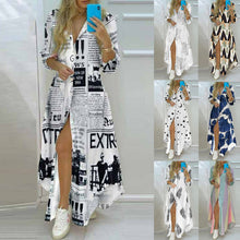 Load image into Gallery viewer, Casual Printed Long Shirt New Fashion Loose Dress