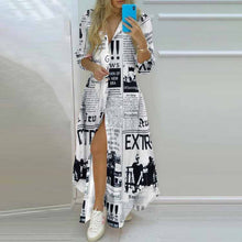 Load image into Gallery viewer, Casual Printed Long Shirt New Fashion Loose Dress