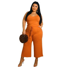 Load image into Gallery viewer, Casual Women Solid Loose Jumpsuits Spring New Arrivals Plus Size - Sophornlilly