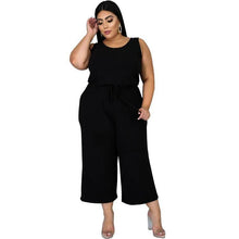 Load image into Gallery viewer, Casual Women Solid Loose Jumpsuits Spring New Arrivals Plus Size - Sophornlilly