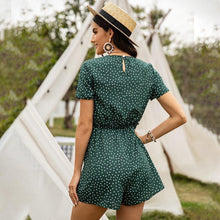 Load image into Gallery viewer, Casual short sleeve Playsuit Women Summer Fashion Rompers - Sophornlilly