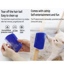 Load image into Gallery viewer, Cats Brush Corner Scratcher Rubbing Cat Massage Self Groomer With