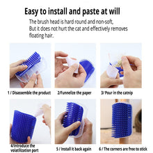Load image into Gallery viewer, Cats Brush Corner Scratcher Rubbing Cat Massage Self Groomer With