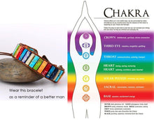 Load image into Gallery viewer, Chakra Bracelet Jewelry Handmade Multi Color Natural Stone Tube Beads - Sophornlilly