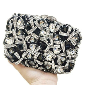 Champange Clutch Bag Luxury Diamond Crystal Evening Bags Party Bridal