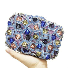 Load image into Gallery viewer, Champange Clutch Bag Luxury Diamond Crystal Evening Bags Party Bridal