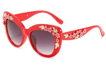 Load image into Gallery viewer, Charming 3D Flower Cat Eye Sunglasses