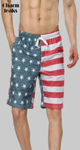 Load image into Gallery viewer, Charmleaks Men Swimshorts American Flag Beach Shorts Swimwear Briefs - Sophornlilly