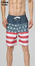 Load image into Gallery viewer, Charmleaks Men Swimshorts American Flag Beach Shorts Swimwear Briefs - Sophornlilly