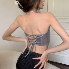Load image into Gallery viewer, Chic Irregular Halter Neck Crop Top Women's Summer Sexy Backless - Sophornlilly