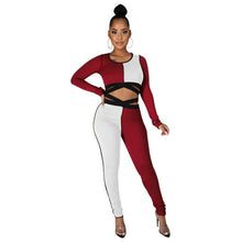 Load image into Gallery viewer, Chiclover Tracksuit Jumpsuit Womens Fashion Long Sleeve Bodysuit - Sophornlilly