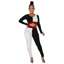 Load image into Gallery viewer, Chiclover Tracksuit Jumpsuit Womens Fashion Long Sleeve Bodysuit - Sophornlilly