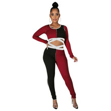 Load image into Gallery viewer, Chiclover Tracksuit Jumpsuit Womens Fashion Long Sleeve Bodysuit - Sophornlilly