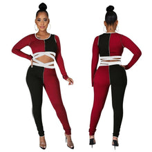 Load image into Gallery viewer, Chiclover Tracksuit Jumpsuit Womens Fashion Long Sleeve Bodysuit - Sophornlilly