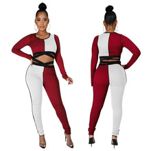Load image into Gallery viewer, Chiclover Tracksuit Jumpsuit Womens Fashion Long Sleeve Bodysuit - Sophornlilly