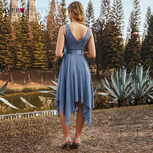Load image into Gallery viewer, Chiffon Evening Dresses Short Ever Pretty Elegant A Line V Neck