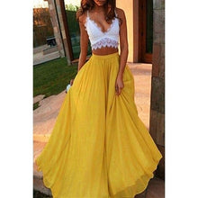Load image into Gallery viewer, Chiffon Long Skirt Elegant Solid Color Skirt Summer Autumn Women's
