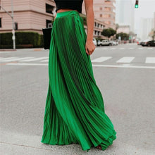 Load image into Gallery viewer, Chiffon Long Skirt Elegant Solid Color Skirt Summer Autumn Women's