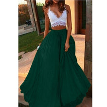 Load image into Gallery viewer, Chiffon Long Skirt Elegant Solid Color Skirt Summer Autumn Women's