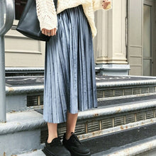 Load image into Gallery viewer, Chiffon Long Skirt Elegant Solid Color Skirt Summer Autumn Women's