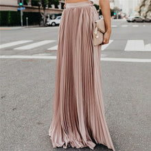 Load image into Gallery viewer, Chiffon Long Skirt Elegant Solid Color Skirt Summer Autumn Women's