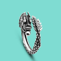 Vintage Sterling Silver Ring Special Dragon Ring