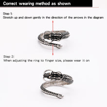 Load image into Gallery viewer, Vintage Sterling Silver Ring Special Dragon Ring